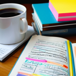 공공관리사 필기시험 합격을 위한 학습 전략 - **Prompt 1: The Versatile Learner's Hub**
    "A vibrant, well-lit study space where a young adult (...