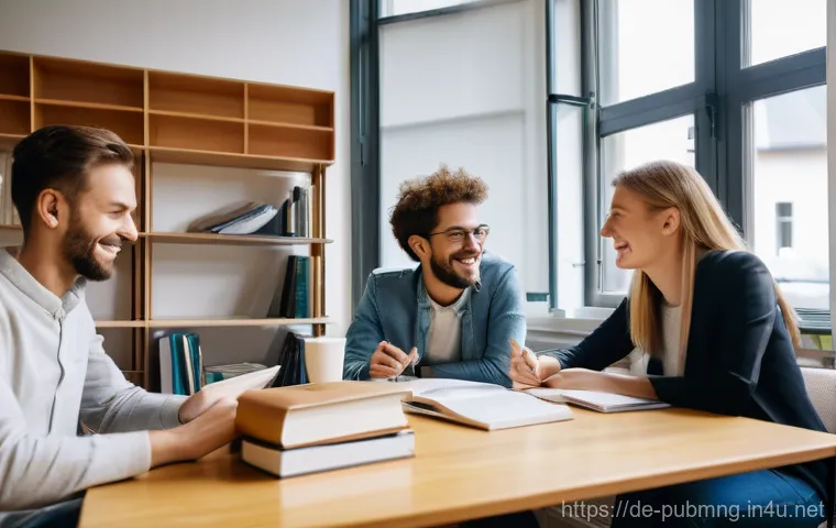 공공관리사 시험 대비를 위한 스터디 그룹 운영 사례 - Image Prompt 1: The Formation of a Cohesive German Study Group** 공공관리사 시험 대비를 위한 스터디 그룹 운영 사례 - Image Prompt 1: The Formation of a Cohesive German Study Group**