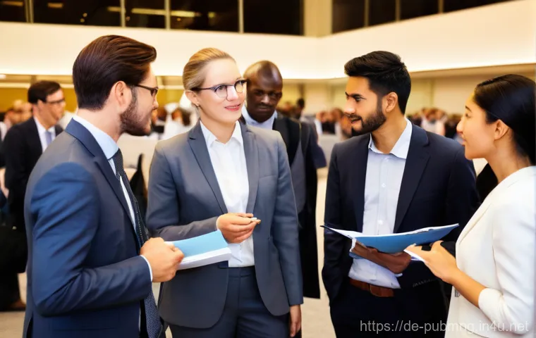 공공관리사 자격증의 글로벌 성장 가능성 - **Prompt for "Global Digital Collaboration in Public Service":**
    "A vibrant and diverse group of...