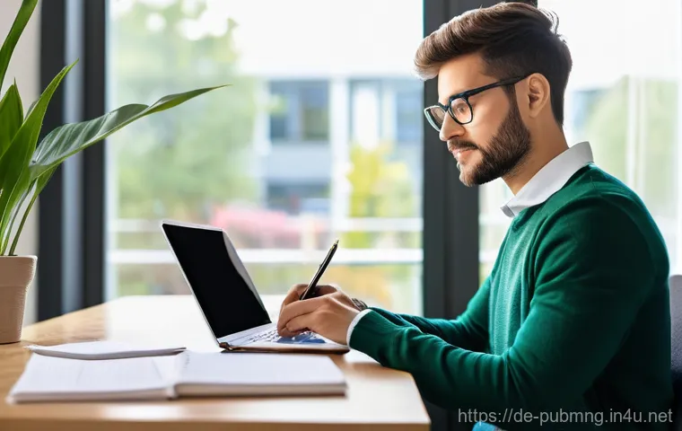 공공관리사 시험 준비를 위한 추천 강의 - **Prompt 1: Modern Digital Learning for Public Administration**
    "A young adult, perhaps in their...