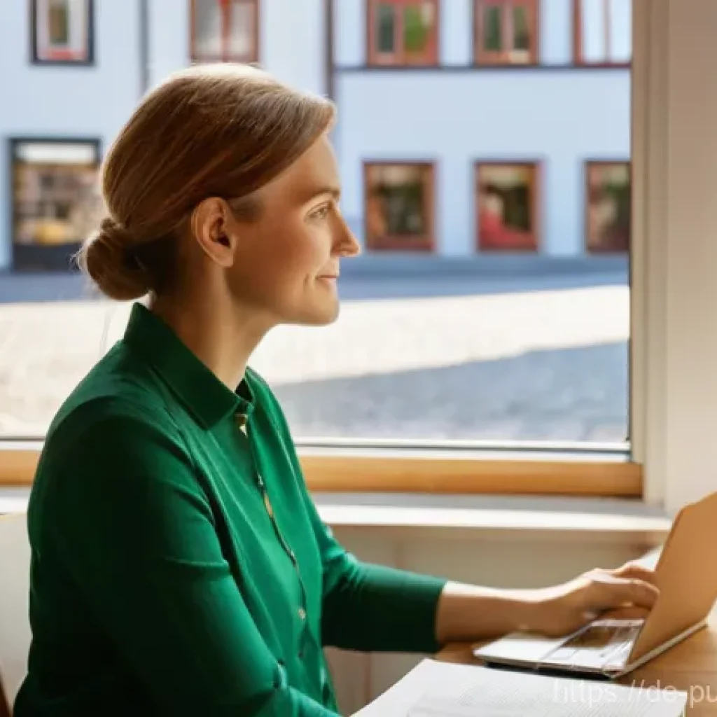 공공관리사로 일하기 좋은 기업 - **Work-Life Balance in Public Service**
    A serene and inspiring scene depicting a German public s...