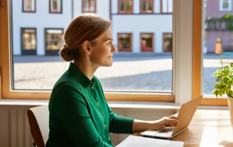 공공관리사로 일하기 좋은 기업 - **Work-Life Balance in Public Service**
    A serene and inspiring scene depicting a German public s...