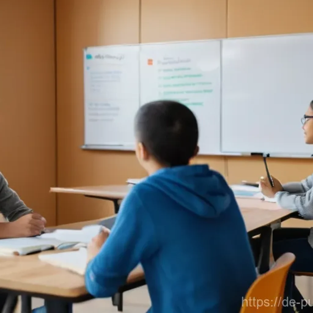 공공관리사 시험 준비 과정에서 자주 하는 실수 - **Prompt:** "A diverse group of young adults, around 20-30 years old, actively engaged in a collabor...