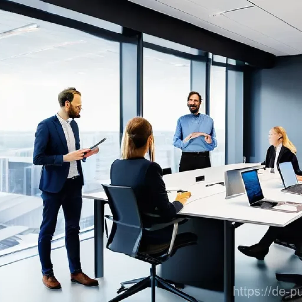 공공관리사 취업 전략과 경력 개발 방향 - **Prompt 1: Modern Public Service in the Digital Age**
    A vibrant, professional and diverse group...