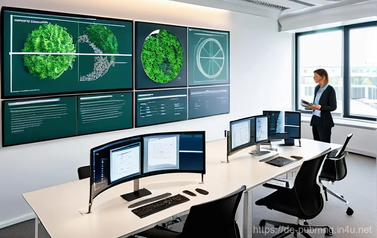 공공관리사 실무에서 필요한 기술과 도구 - **Prompt: A Glimpse into the Smart City Experience**
    A vibrant, bustling modern European city sc...