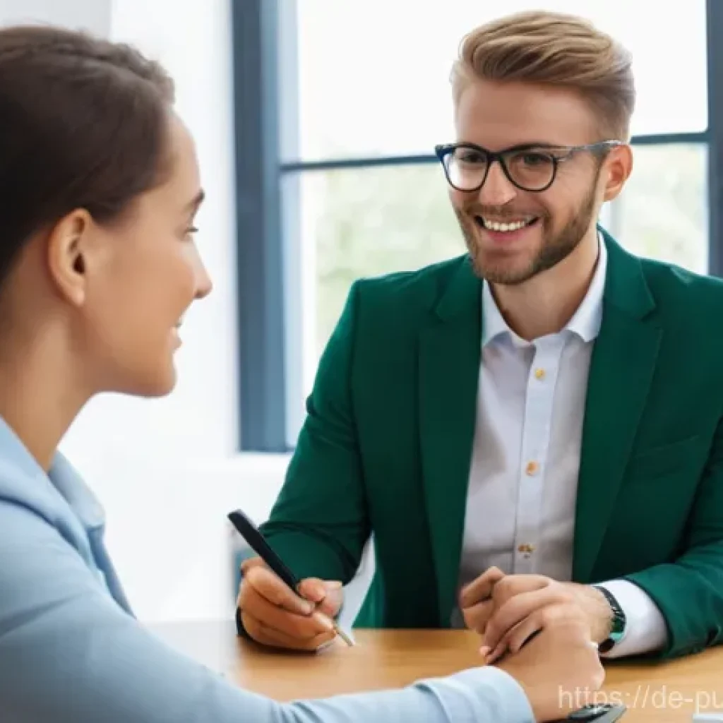 공공관리사 취업 후 첫 프로젝트 성공 사례 - **Prompt 1: Welcoming First Day in a German Public Office**
    A bright, clean, and modern German p...