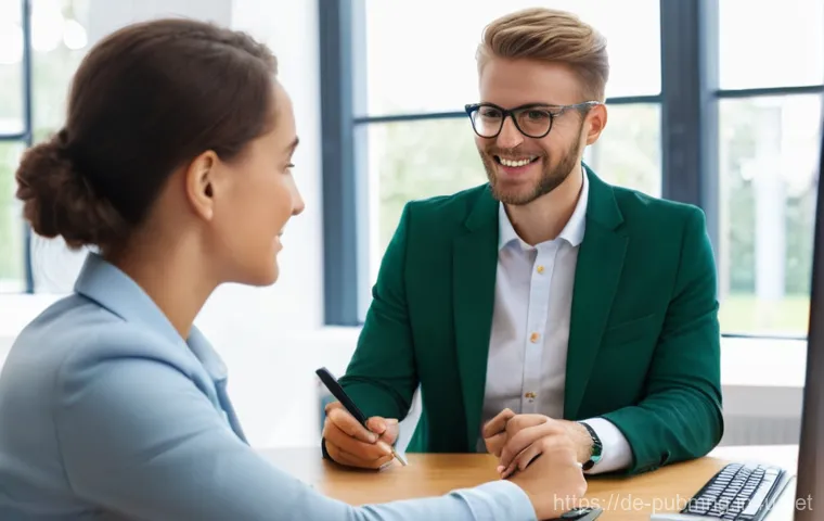 공공관리사 취업 후 첫 프로젝트 성공 사례 - **Prompt 1: Welcoming First Day in a German Public Office**
    A bright, clean, and modern German p...