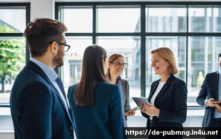 공공관리사 실무에서 리더십을 발휘하는 방법 - **Digitalization in Public Administration: Collaborative Innovation**
    A bright, modern German go...