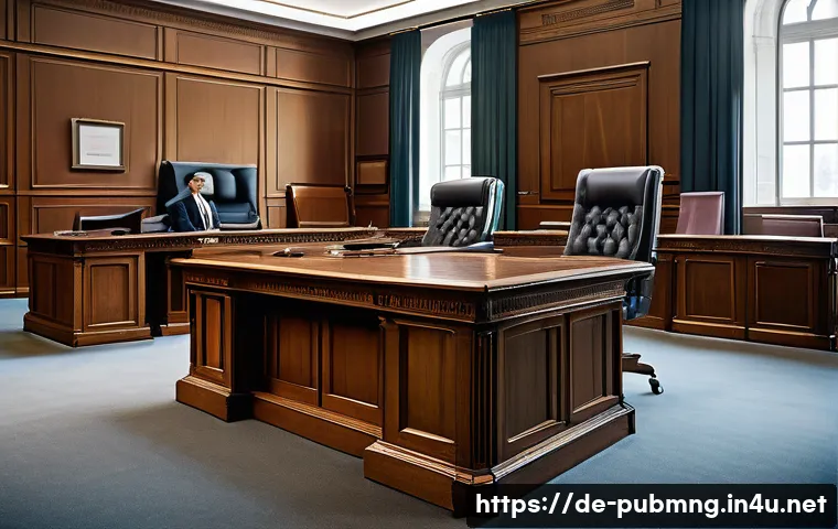 공공관리사 필기시험에서 자주 출제되는 주제 - A detailed, professional office scene illustrating the principle of separation of powers in German p...