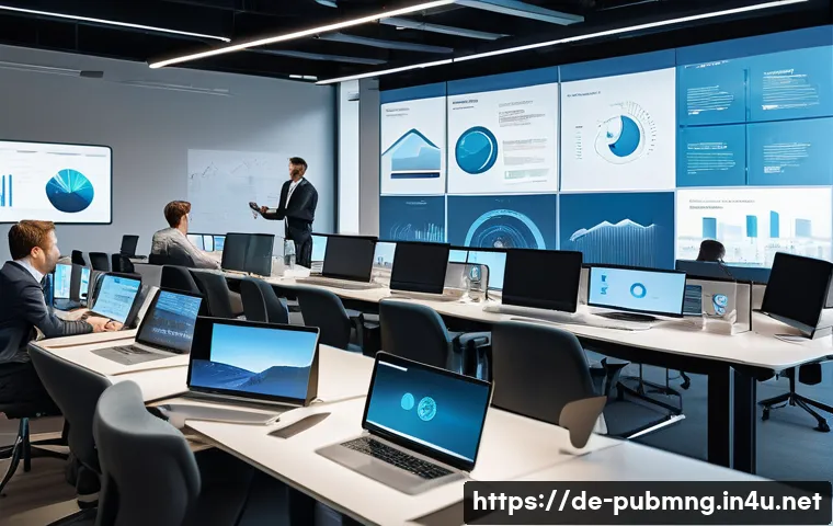 공공관리사 직무 변화를 위한 조언 - A modern German public administration office scene with diverse professionals in business casual att...