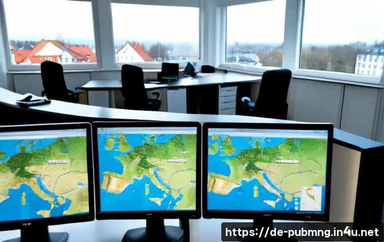 공공관리사 실무에서 자주 사용하는 소프트웨어 - Photorealistic German municipal office workspace, a public administration professional reviewing a d...